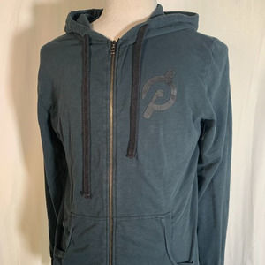 Peloton Cotton Full Zip Hoodie Sweatshirt in Dark Green SZ XL